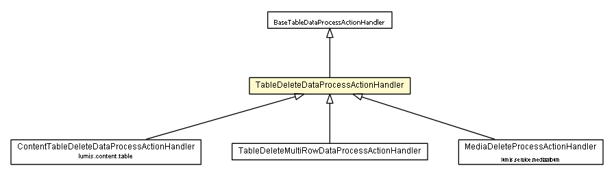 Package class diagram package TableDeleteDataProcessActionHandler