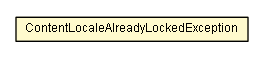 Package class diagram package ContentLocaleAlreadyLockedException