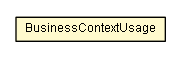 Package class diagram package BusinessContextUsage