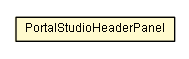 Package class diagram package PortalStudioHeaderPanel