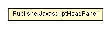 Package class diagram package PublisherJavascriptHeadPanel