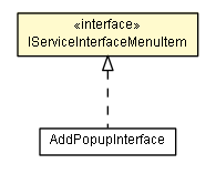 Package class diagram package IServiceInterfaceMenuItem